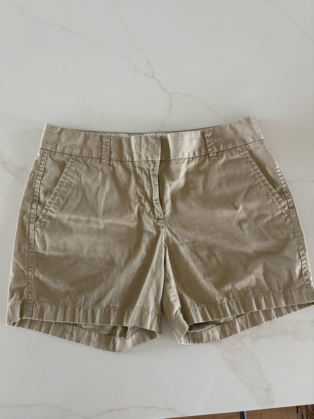 J. Crew Women's Tan Cotton Bermuda Shorts